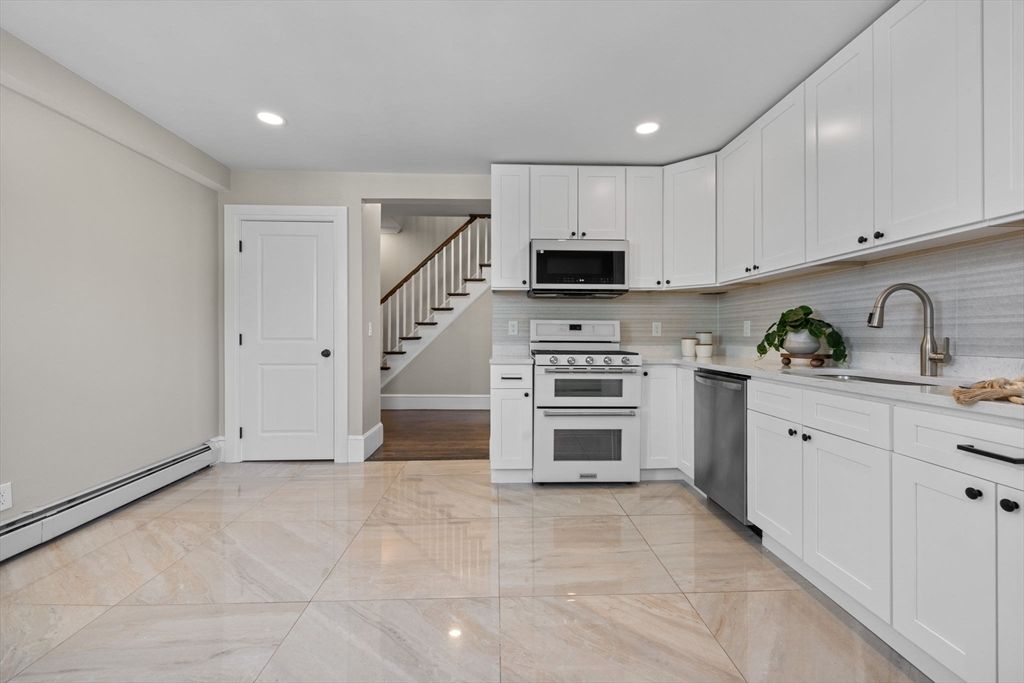 Interior, Kitchen, Recessed Lighting, Stainless Steel Appliances