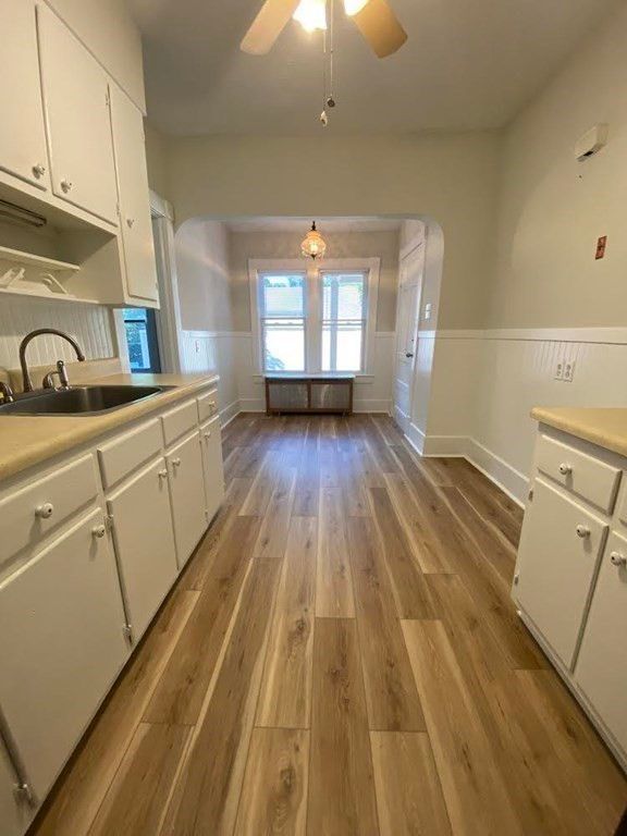 Interior, Kitchen, Wood Texture Flooring