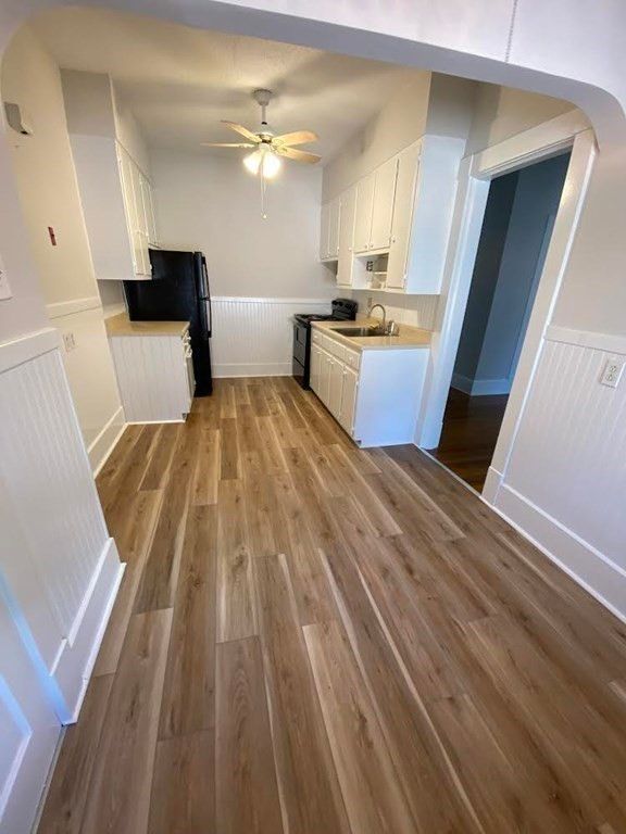 Interior, Kitchen, Wood Texture Flooring