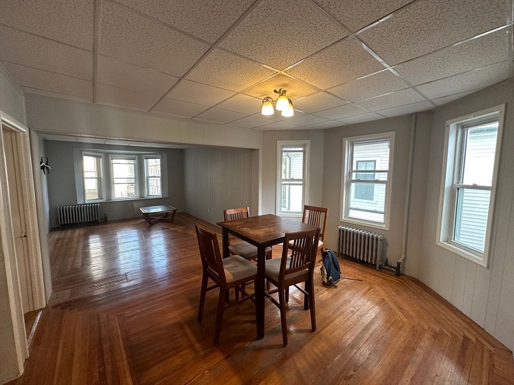 Dining room, Interior, Wood Texture Flooring