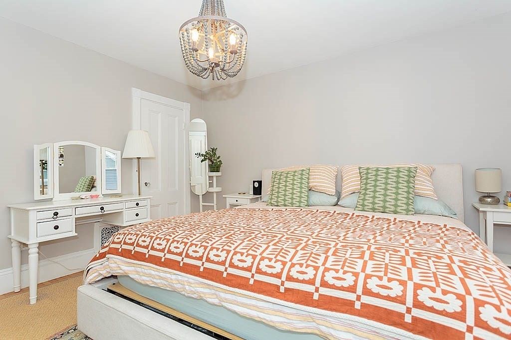 Bedroom, Chandelier, Interior