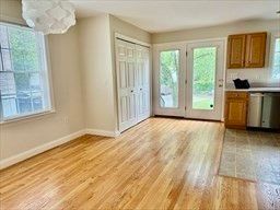 Empty room, Interior, Kitchen, Wood Texture Flooring