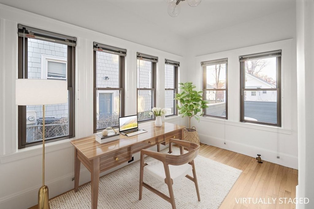 Home Office, Interior, Wood Texture Flooring
