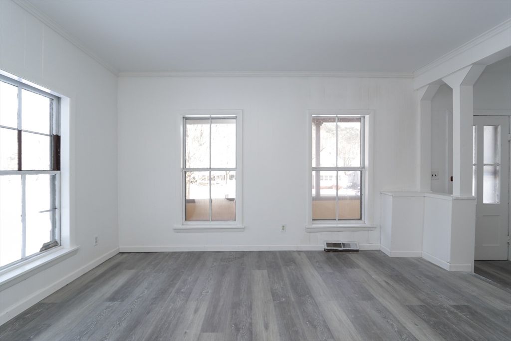 Empty room, Interior, Wood Texture Flooring