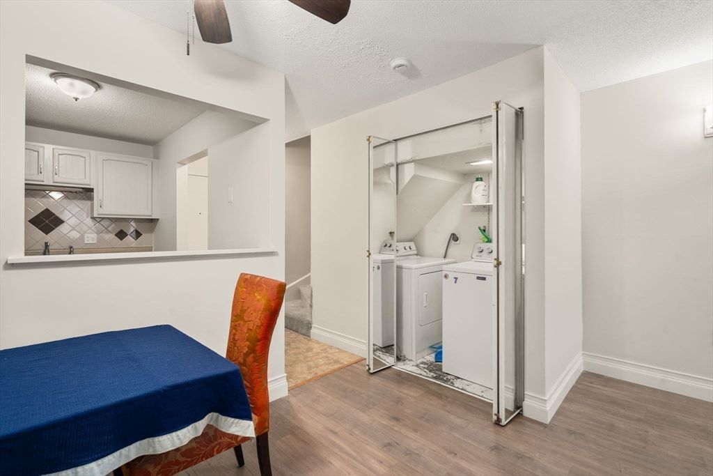 Interior, Washer, Wood Texture Flooring