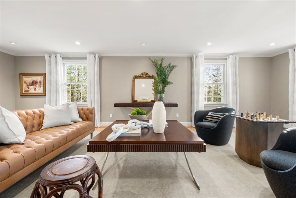 Interior, Living room, Recessed Lighting