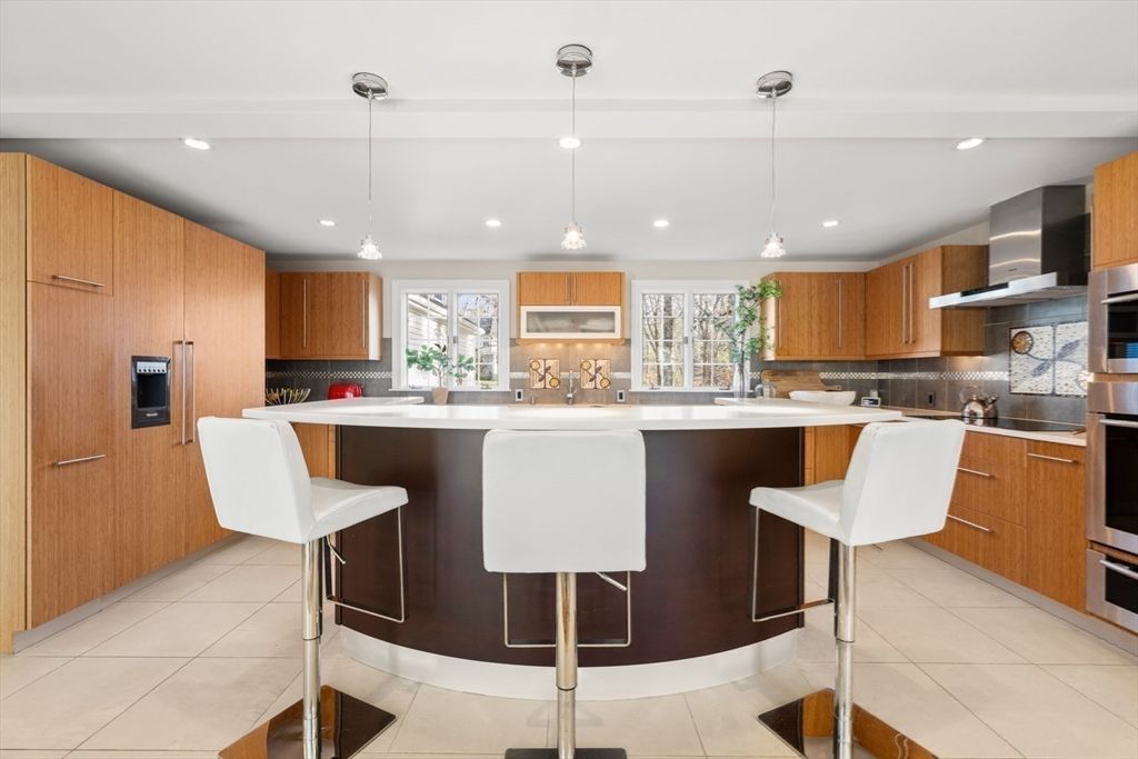 Interior, Kitchen, Pendant Lights, Recessed Lighting, Stainless Steel Appliances