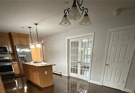 Interior, Kitchen, Pendant Lights, Recessed Lighting, Stainless Steel Appliances