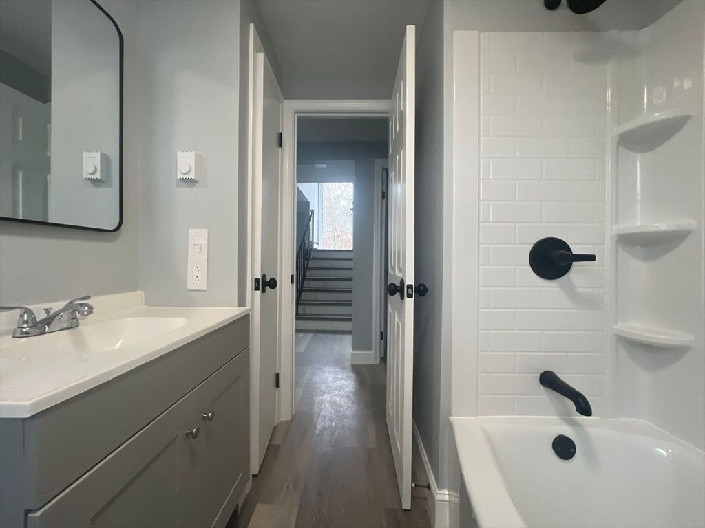 Bathroom, Interior, Wood Texture Flooring