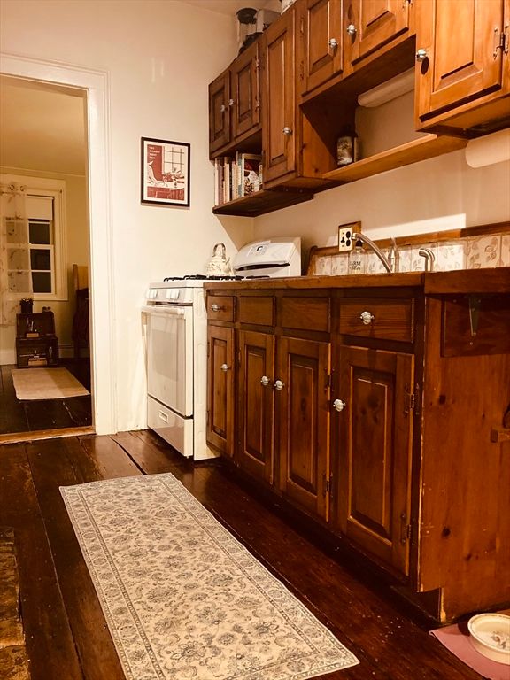 Interior, Kitchen, Washer, Wood Texture Flooring