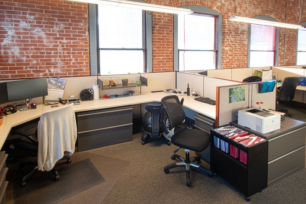 Home Office, Interior, Stone Walls