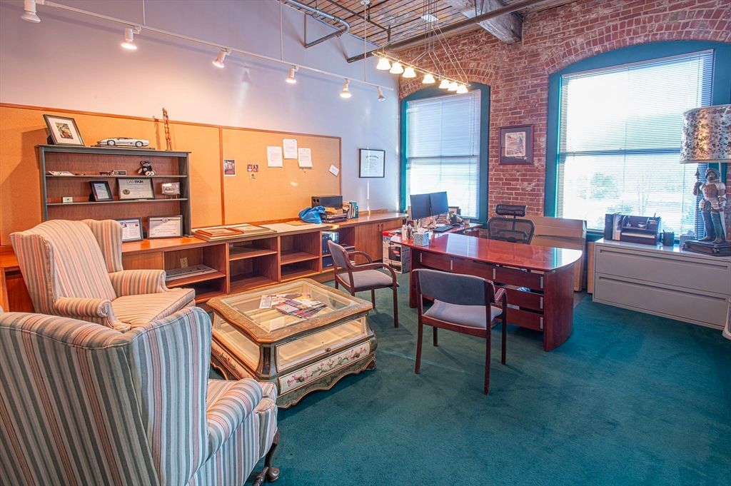 Home Office, Interior, Stone Walls