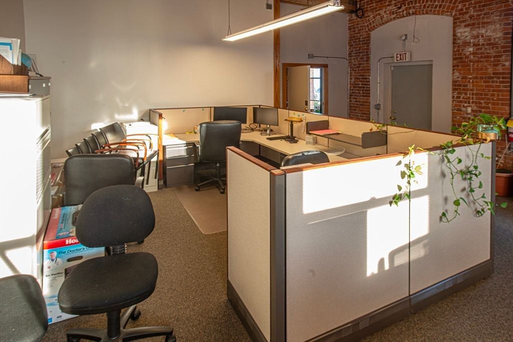 Home Office, Interior, Stone Walls