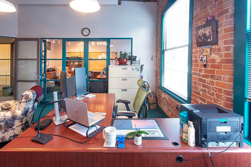 Home Office, Interior, Stone Walls