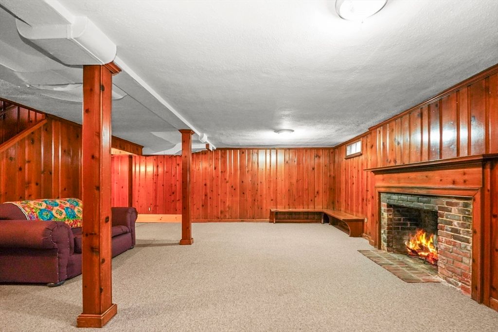 Fireplace, Interior, Wooden Walls