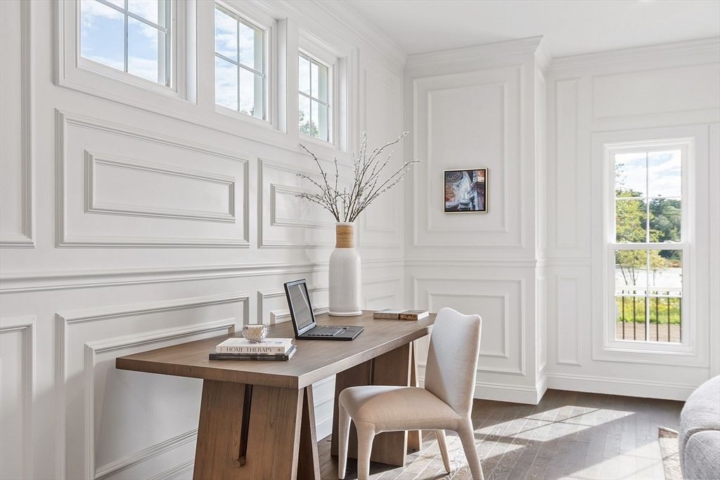 Home Office, Interior, Wood Texture Flooring