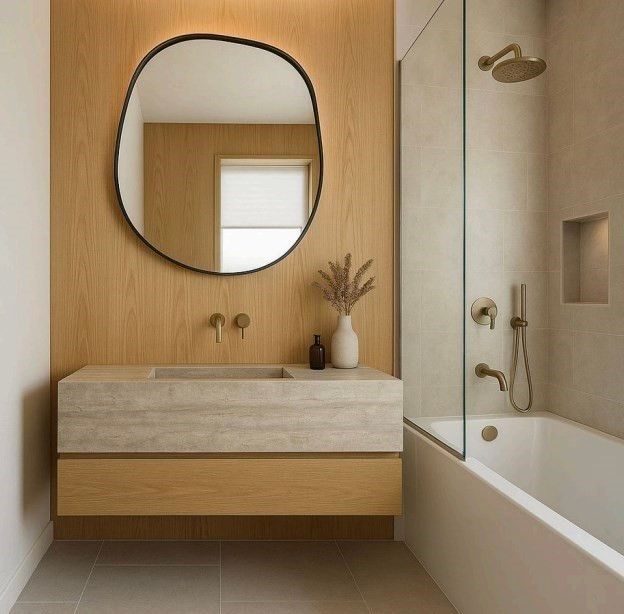 Bathroom, Glass Shower, Interior