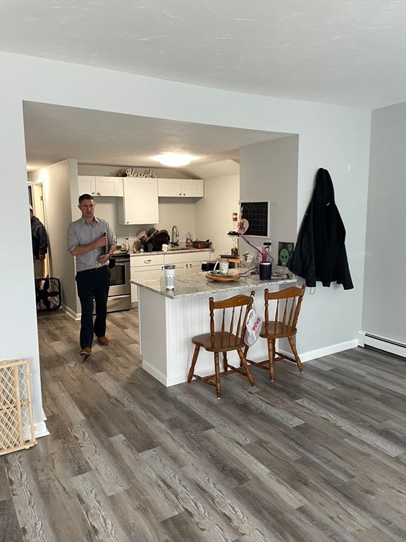 Interior, Kitchen, Wood Texture Flooring