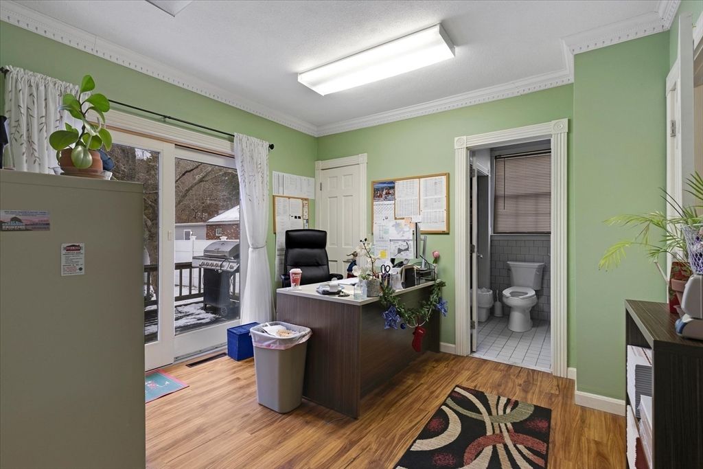Bathroom, Home Office, Interior, Wood Texture Flooring