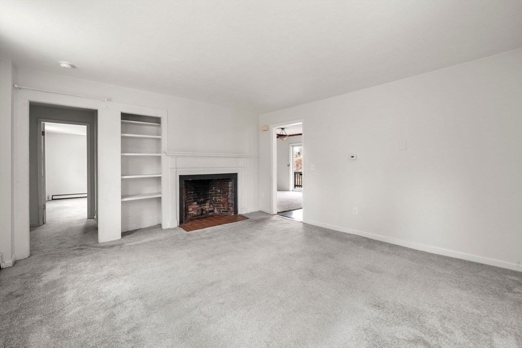 Empty room, Fireplace, Interior