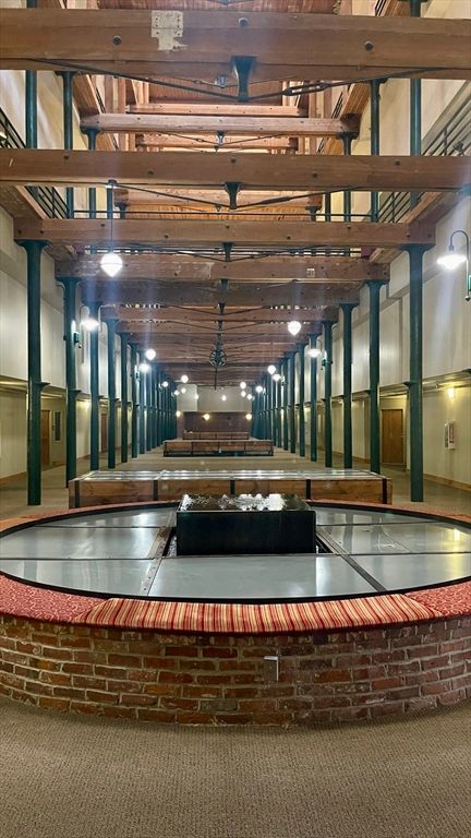 Interior, Stone Walls, Wooden Beams