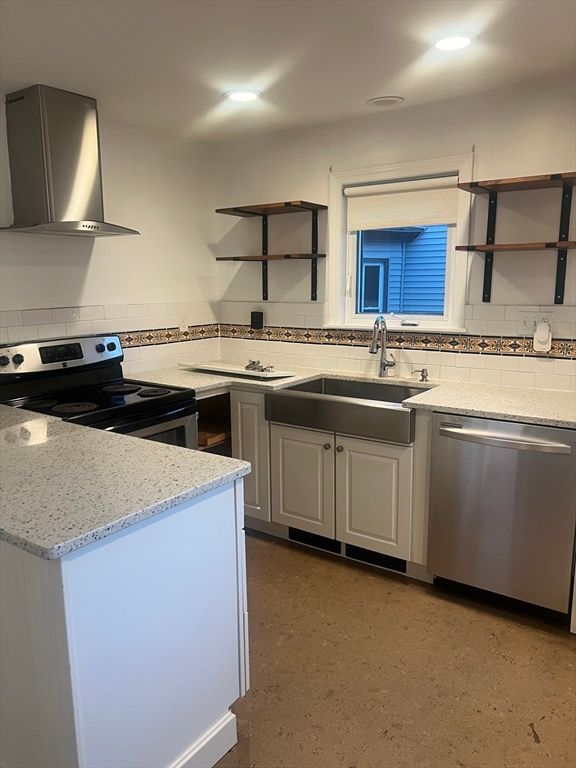 Interior, Kitchen, Recessed Lighting, Stainless Steel Appliances