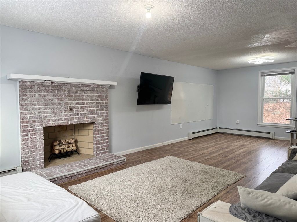 Fireplace, Interior, Wood Texture Flooring