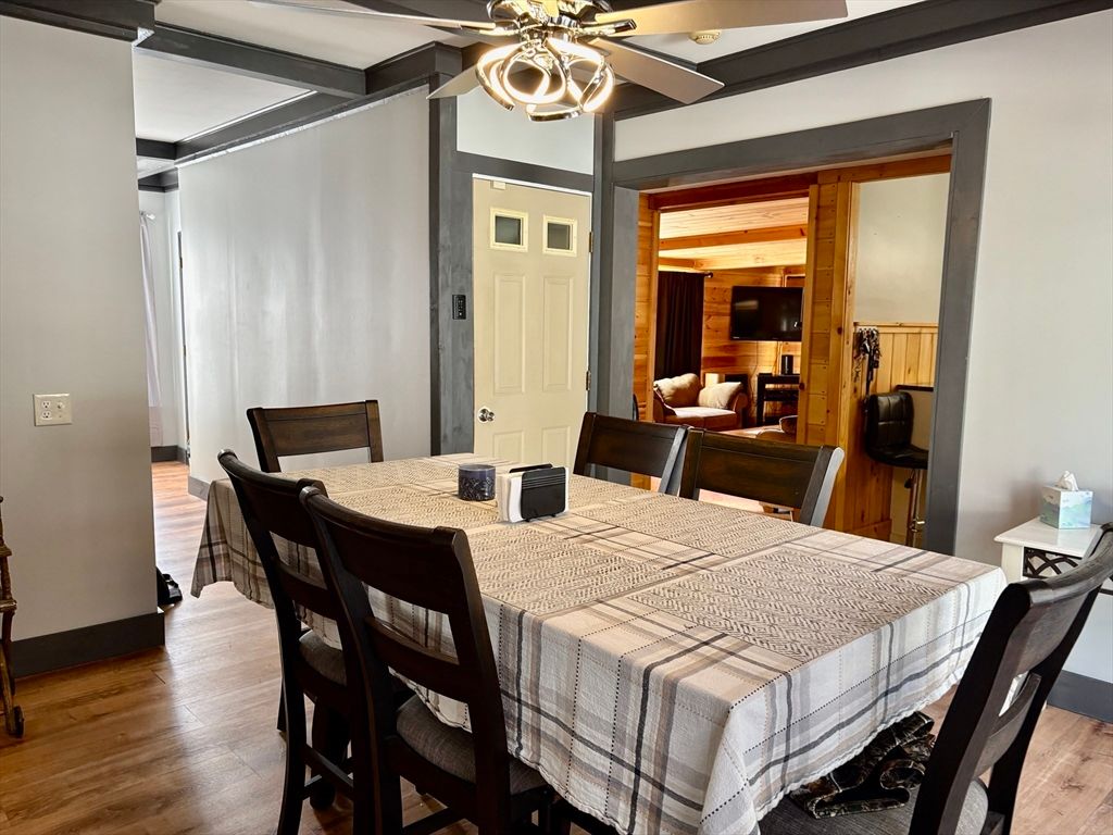 Dining room, Interior, Wood Texture Flooring
