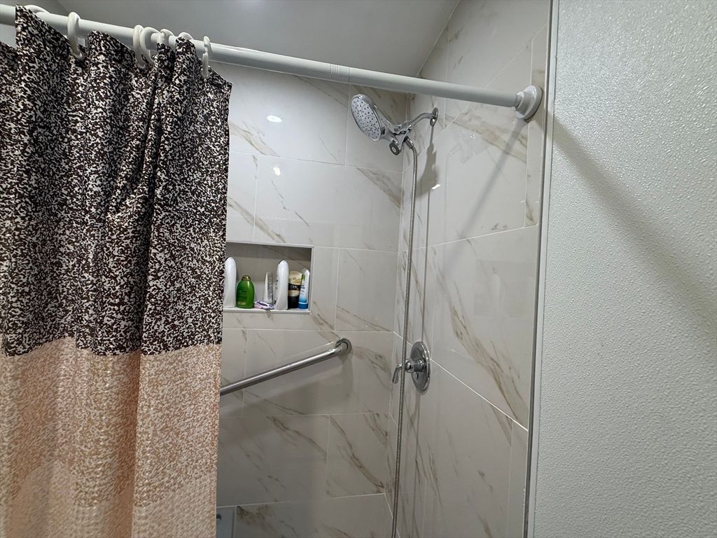 Bathroom, Glass Shower, Interior, Marble Walls