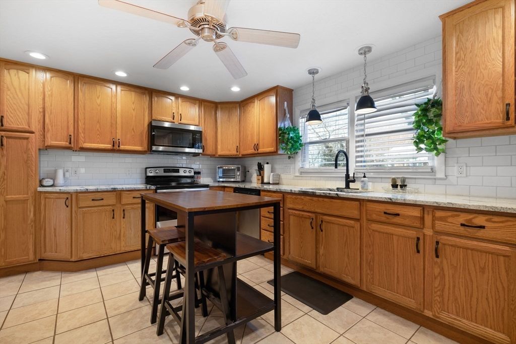 Interior, Kitchen, Recessed Lighting, Stainless Steel Appliances