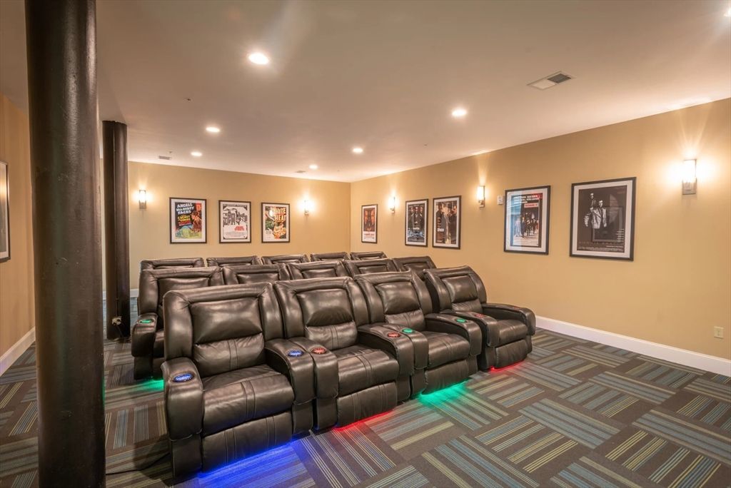 Home Theatre Room, Interior, Recessed Lighting, Theatre Room