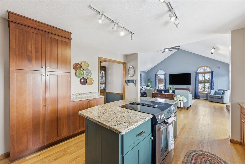 Interior, Kitchen, Living room, Wood Texture Flooring