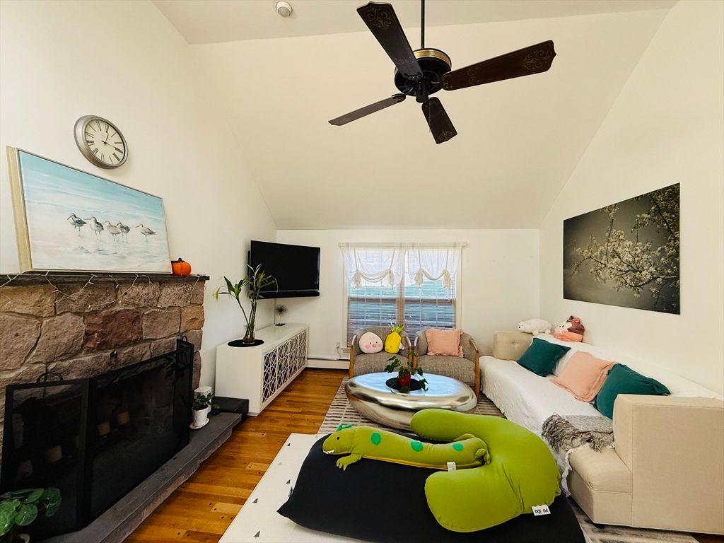 Fireplace, Interior, Living room, Water, Wood Texture Flooring