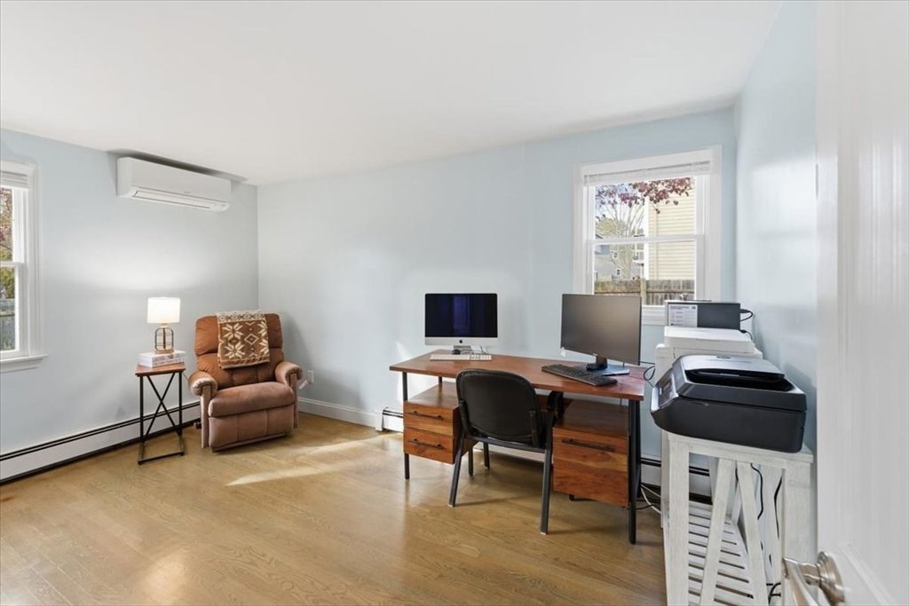 Home Office, Interior, Wood Texture Flooring