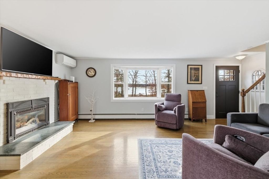 Fireplace, Interior, Living room, Wood Texture Flooring