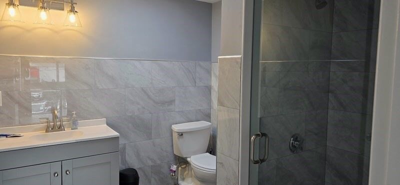 Bathroom, Glass Shower, Interior