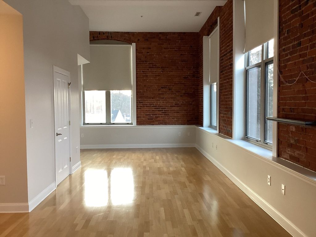 Empty room, Interior, Stone Walls, Wood Texture Flooring