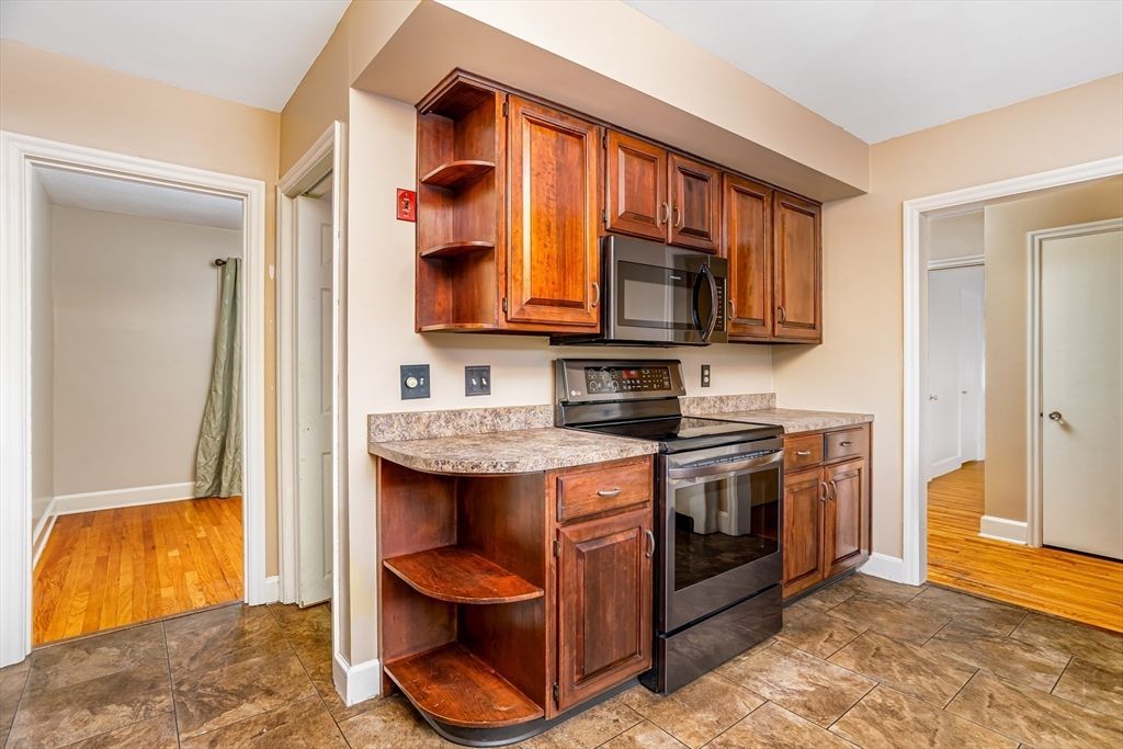 Interior, Kitchen, Wood Texture Flooring
