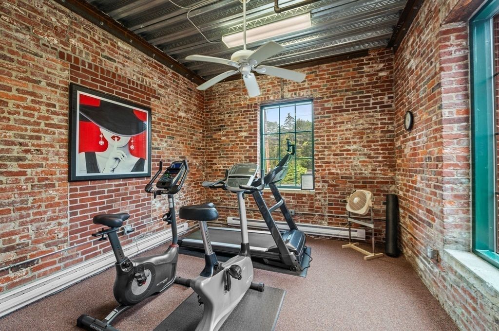 Fitness Equipment, Interior, Stone Walls