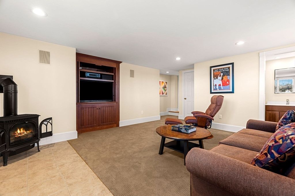 Fireplace, Interior, Living room, Recessed Lighting