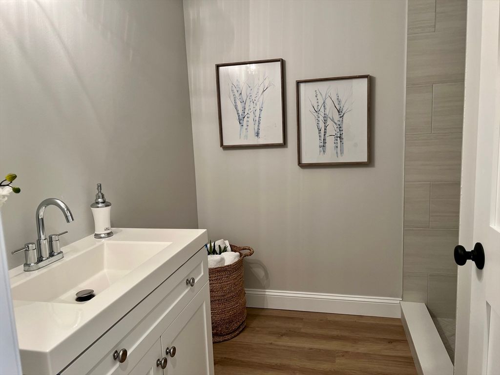 Bathroom, Interior, Wood Texture Flooring