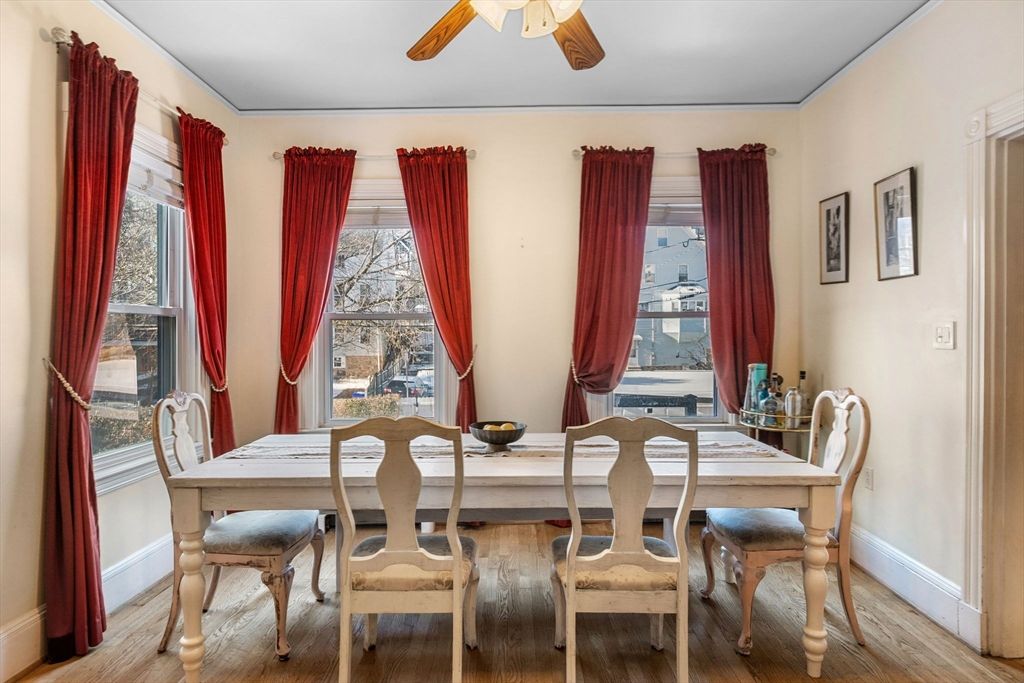 Dining room, Interior, Wood Texture Flooring