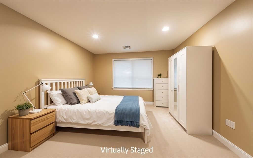 Bedroom, Interior, Recessed Lighting