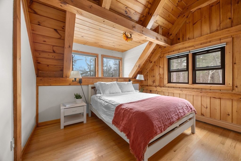 Bedroom, Interior, Wooden Beams, Wooden Ceilings, Wood Texture Flooring, Wooden Walls