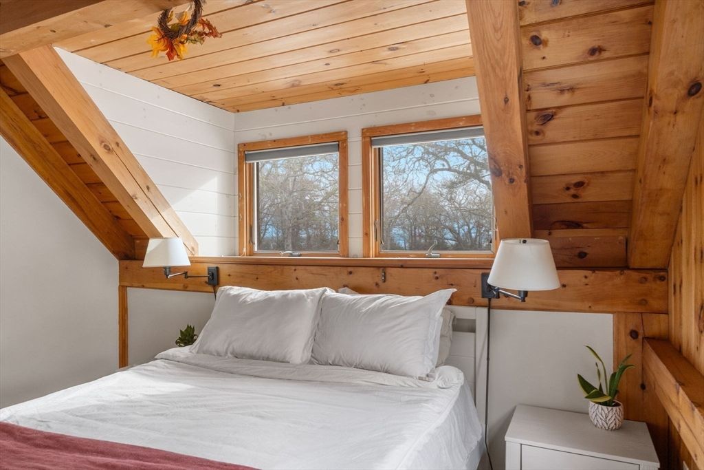 Bedroom, Interior, Wooden Ceilings, Wooden Walls