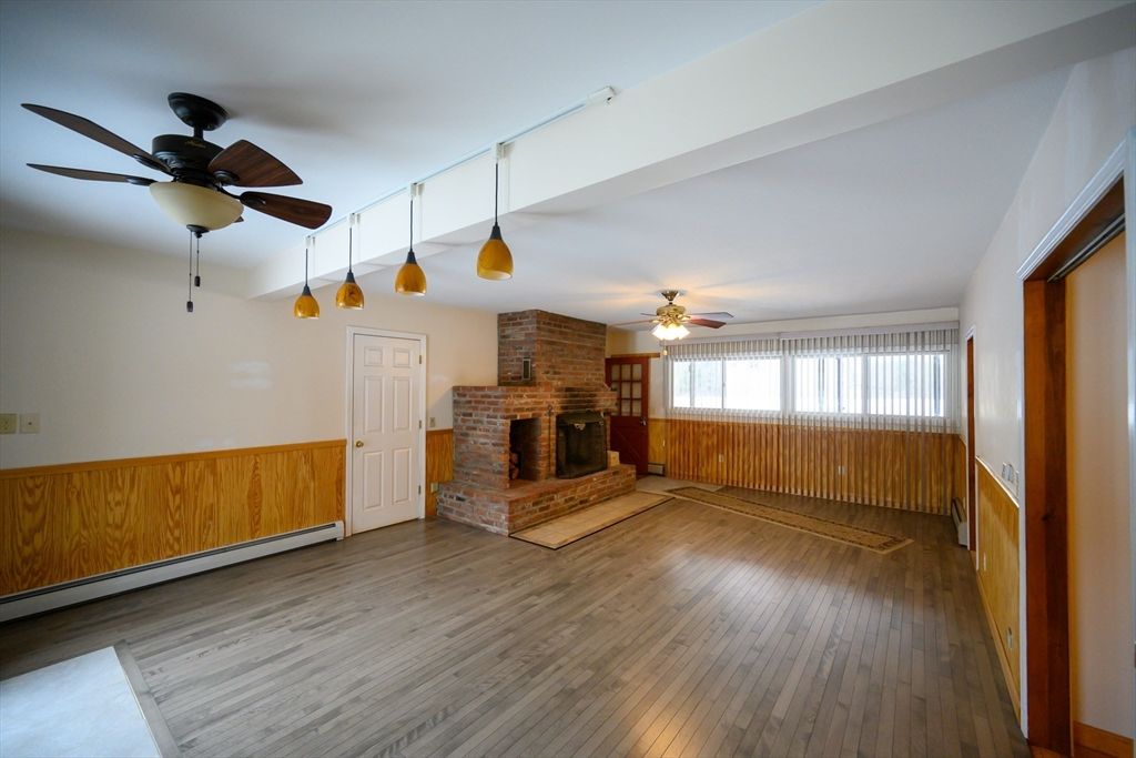 Fireplace, Interior, Wood Texture Flooring