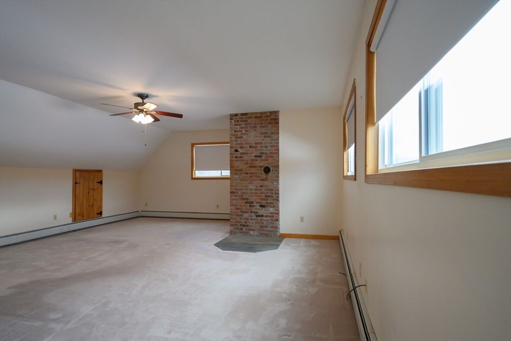 Empty room, Fireplace, Interior, Stone Walls