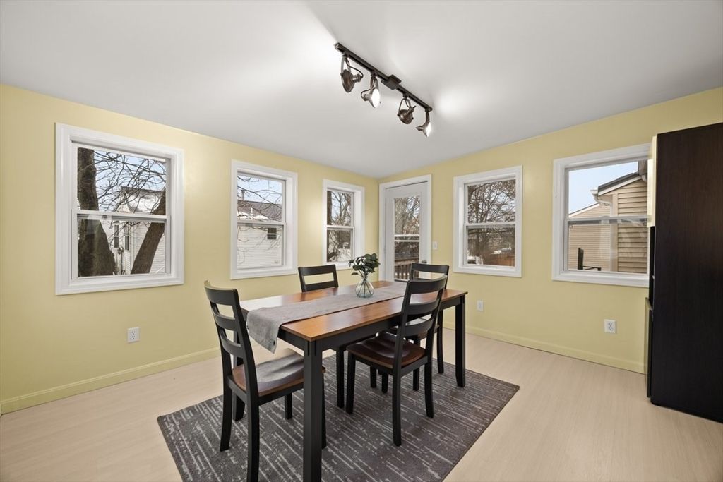 Dining room, Interior, Wood Texture Flooring