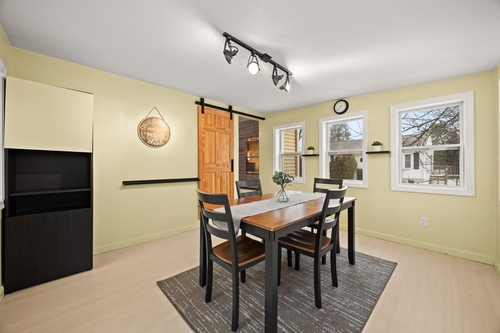 Dining room, Interior, Wood Texture Flooring