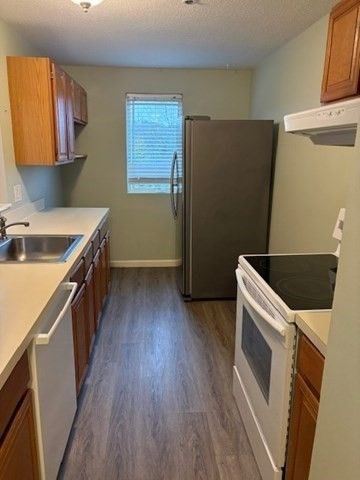 Interior, Kitchen, Wood Texture Flooring